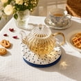 thumbnail image 3 of 4-Pack Cute Cat-Shaped Cotton Rope Woven Coasters with Holder, Blue Absorbent Drink Mats, Non-Slip Table Protector Set for Coffee, Tea & Kitchen Decor, 3 of 6