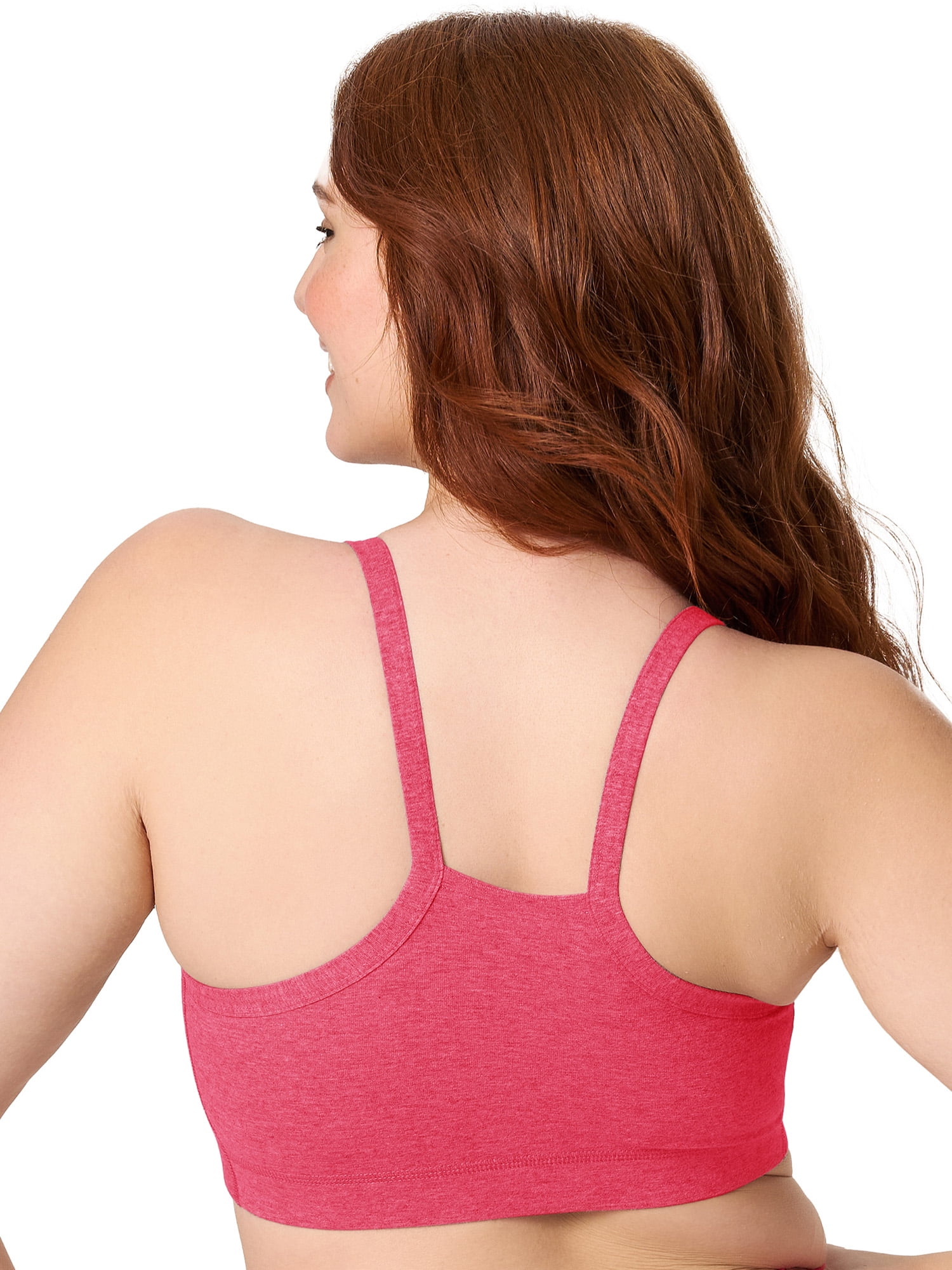 Kindly Yours Natural Comfort Cotton Wire-Free Pullover Wrap Front Bralette, Sizes S-XXXL