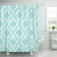 thumbnail image 1 of SUTTOM Custom Ikat Diamond Pattern Blue Home Tribal Aztec Southwest Shower Curtain 66x72 inch, 1 of 1