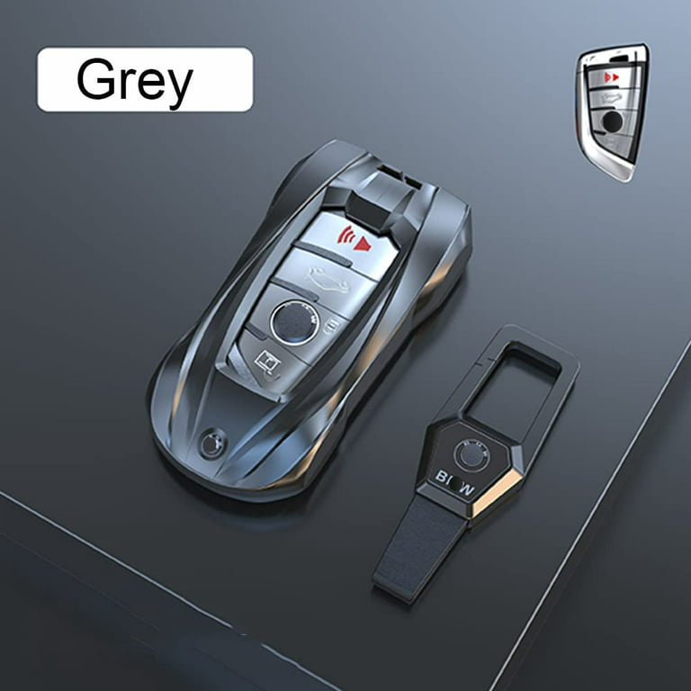 For BMW Key Fob Cover, Metal Car Key Fob Cover for BMW 2 5 6 7