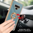thumbnail image 6 of for Samsung Galaxy Note 9 Case with Ring Holder Kickstand 360 Degree Rotation Magnetic Car Finger Soft TPU Slim Cover Shockproof Protective Phone Case for Samsung Note 9 6.4 Inch, Gray Green, 6 of 16