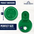 thumbnail image 3 of Brewing America Mason Jar Drinking Cup Pint and Half Drinking Lid and Azure 24oz Jar (1, Tractor Green), 3 of 6