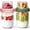 Mixed color 4, variant on 4 Pack Glass Yogurt Parfait Cups with Lids, 16+4oz Reusable Containers with Dry & Wet Separation, Leak-Proof for Overnight Oats, Meal Prep, Portable to Work & School, Easy Clean