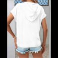 thumbnail image 4 of Sudadera Ligera de Verano para Mujer, de Punto, con Cordón Ajustable, con Capucha y Mangas , Color , Talla XL, 4 of 8