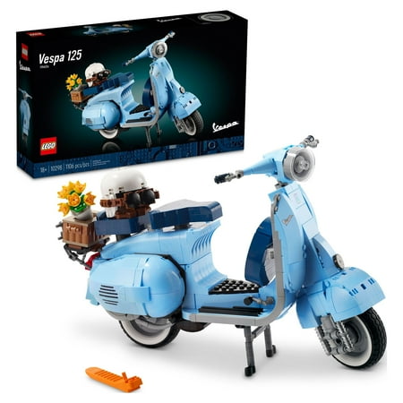 UPC: 0673419355667 | LEGO Icons Vespa 125 Scooter 10298  Vintage Italian Iconic Vespa Model Building Kit  Display Home Décor Set for Adults  Relaxing Creative Hobbies  Gift Idea