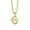 Gold, variant on Jewelry Initial Pendant Necklace for Men Womens, 14K Gold Plated Oval Letter Capital Necklace Alphabets from A-Z Figaro Chain Necklace