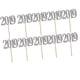 thumbnail image 5 of 10 Piezas Cake Topper, Cake Pick 2019 Moda DIY Papel Cupcake Toppers Selecciones Para año en hogar Plata perfecl Adornos para cupcakes de graduación, 5 of 7