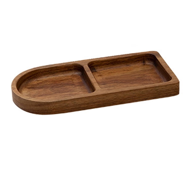 Bandeja de madera para servir postres, salsas, sushi, fiestas y aperitivos. Estilo A