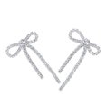 thumbnail image 4 of BEADCEST Pendientes De Moño De Metal Plateado Para Mujer Con Estilo Delicado Y Uso Como Accesorio, 4 of 8