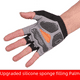 thumbnail image 3 of Guantes de ciclismo, fitness, levantamiento de pesas, medio dedo, antideslizantes, tácticos, para gimnasio, deportes al aire libre, guantes protectores solares para hombres y mujeres, 3 of 6