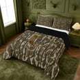 thumbnail image 2 of meiyoeat Camo Letter Print King Size Comforter Sets For Kids,Camouflage Alphabet C Design Comforters King Size For Adults,Black Reversible,3 Pieces, 2 of 7
