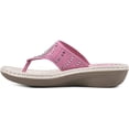 thumbnail image 3 of Cliffs by White Mountain Womens Cienna Faux Suede Thong Wedges, 3 of 6