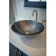 thumbnail image 2 of Eden Bath EB-GS77 5.75 in. Embossed Round Glass Vessel Sink, Silver, 2 of 8