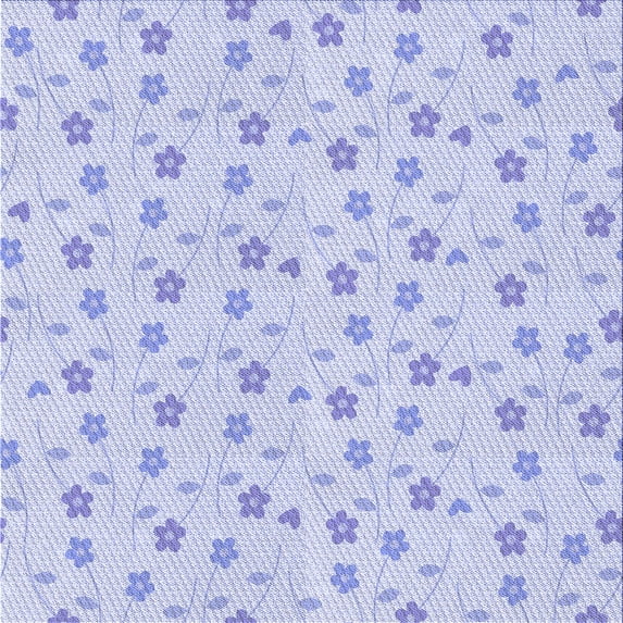 Ahgly Company Machine Washable Indoor Square Transitional Heavenly Blue Area Rugs, 7' Square