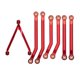 thumbnail image 1 of de eslabones de chasis de aleación de aluminio de 7 piezas, barra de acoplamiento para Axial SCX24 1/24 RC Crawler, piezas de repuesto, modelo rojo Yotijar varilla de enlace del coche rc, 1 of 8