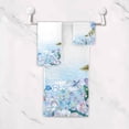 thumbnail image 4 of Dreamtimes Bath Towel Sets for Bathroom Hand Towels Fingertip Towels Blue Hydrangea Flower 3 Piece Decorative Soft Cotton Absorbent, 4 of 6