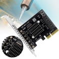 thumbnail image 1 of Tarjeta controladora PCI-E SATA 3,0, Chip Jmb585, compatible con recorte en cascada para PC de escritorio, 1 of 6