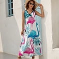 thumbnail image 2 of Flamingo Pattern Art Sleeveless Dress Women's Summer Suit Dresses for Women 2025 Luxury Party Dress, 2 of 7