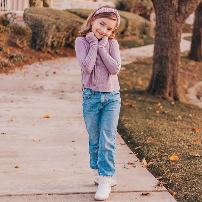 FROG SAC Sequin Knot Headband for Girls, Sky Blue Knotted Hair