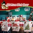 thumbnail image 3 of Vintage Christmas Chair Covers Set of 6, Removable Washable Stretch Chair slipcover with Tree, Santa, Snowman, Elk for Dining, Hotel, Wedding(Wood,Merry Christmas), 3 of 6