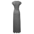 thumbnail image 3 of NINEXIS Women's V-Neck Short Sleeve Maxi Wrap Dress, 3 of 4