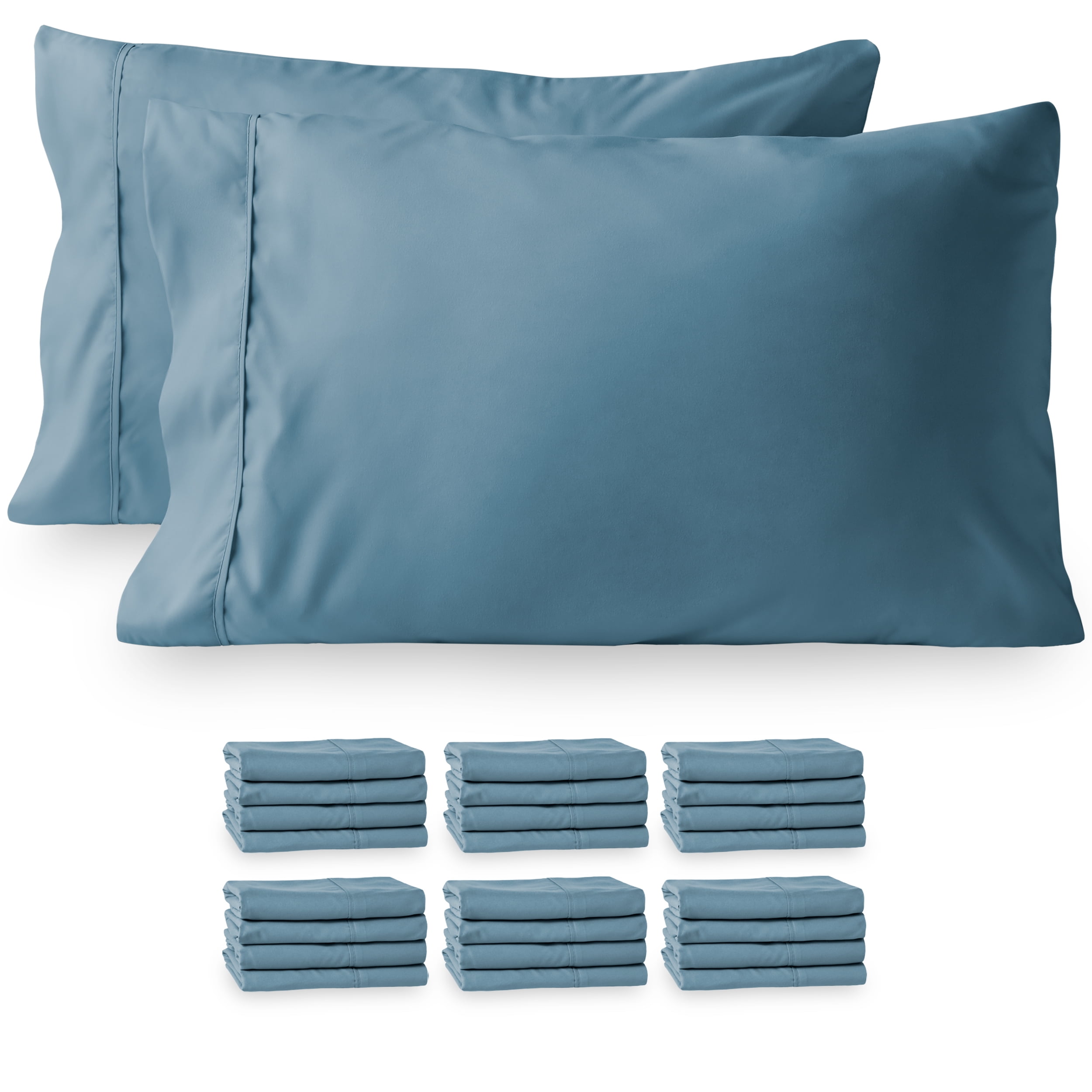 Room Essentials Pillowcase Prints Set 2 king Easy Care Turquoise Wrinkle Resist 