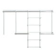 thumbnail image 4 of Rubbermaid Configurations Custom Closet Organizer 4'-8' Kit - Titanium, 4 of 8