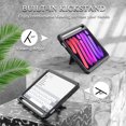 thumbnail image 5 of Soke iPad Mini 6th Generation Case 2021 Released, with Built-in Screen Protector, Rugged Shockproof Full Protective Cover with Pencil Holder & Kickstand for Apple iPad Mini 6 8.3 Inch(Black), 5 of 7