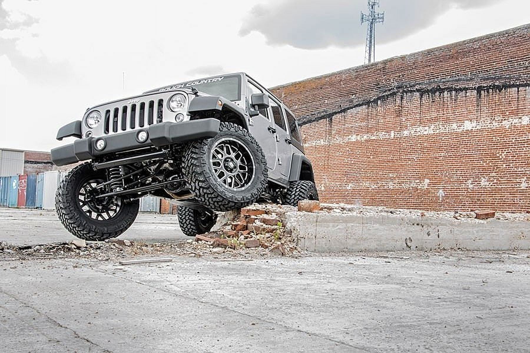 Rough Country 4" Lift Kit (fits) 2007-2018 Jeep Wrangler JK 4DR | (4) Vertex Reservoir Shocks | 68150