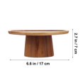 thumbnail image 2 of OUSITAID Stand Cake Cupcake Rustic Wooden Tower Wood Holder Stands Birthday Rack Display Party Tray, 2 of 7