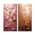 thumbnail image 2 of Designart "Mystical Joy Abstract in Pink and Gold II" Abstract Painting Wall Art Set Of 2 - Modern Gold Wall Decor Set Of 2, 2 of 6