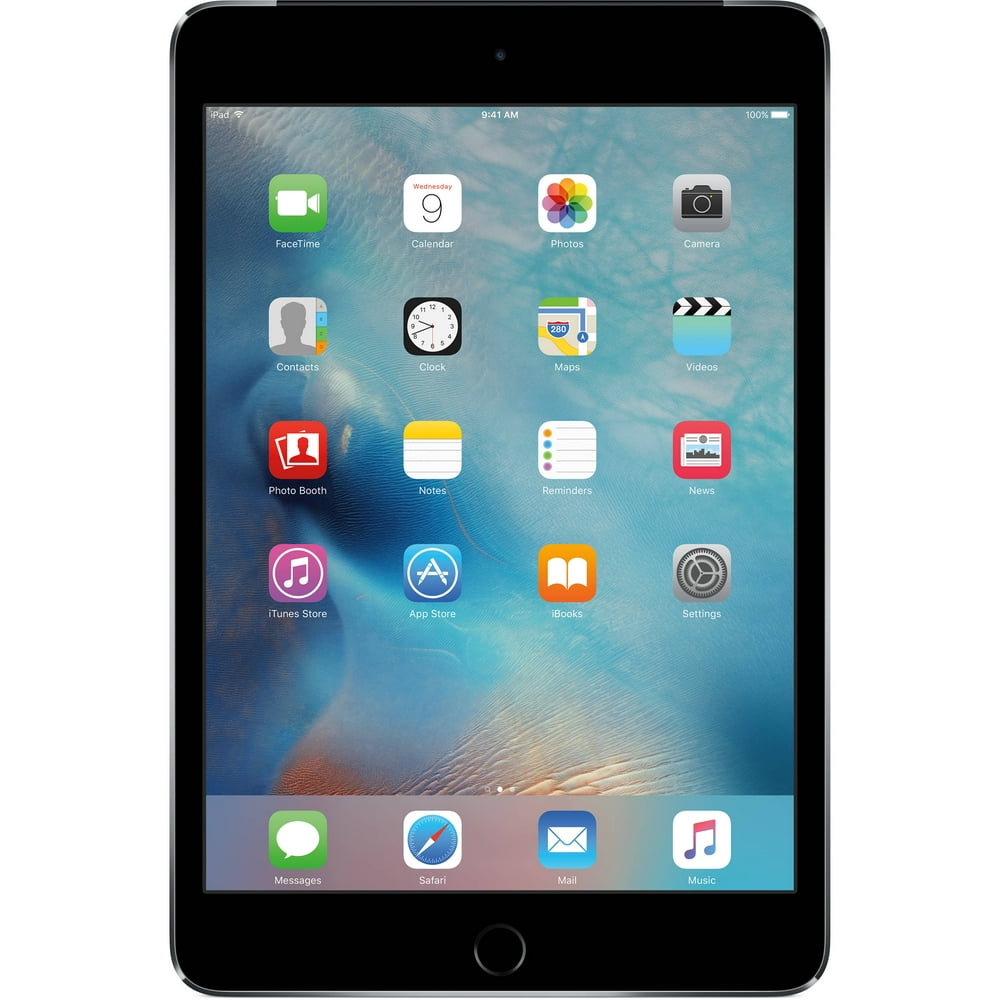 Apple iPad Mini (128GB, Wi-Fi, Space-Gray) (GEN4) - MK9N2LL/A