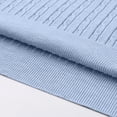 thumbnail image 5 of JULMCOMO Cable Knit Polo Shirts for Men Collared Rib Cuff Short Sleeve Regular Fit Casual Summer Golf Shirt Sky Blue L, 5 of 8