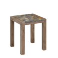 thumbnail image 2 of Home Styles Table d'Extrémité en Maroquin en Fil Brossé avec Plateau en Ardoise, 2 of 2
