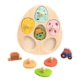 thumbnail image 4 of MERIGLARE Wooden Puzzles for Toddlers Creativity Fine Motor Skills Learning Activities farm tools, 4 of 9