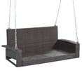 thumbnail image 5 of Aukfa Outdoor Porch Swings - Hanging Patio Bench with Chains and Pillow - Beige, 5 of 7