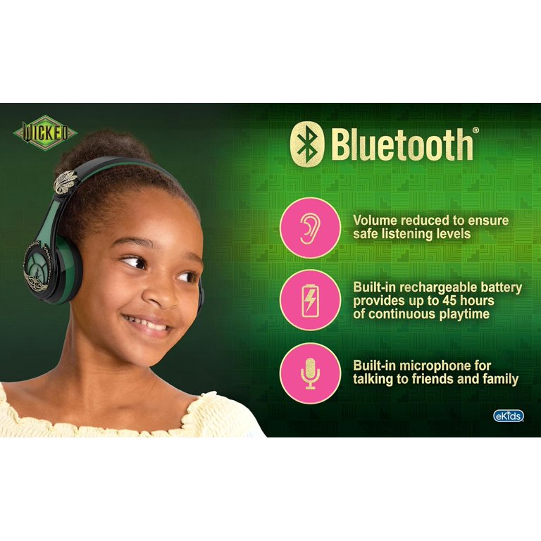 eKids Wicked Elphaba Bluetooth Headphone Skin, Single Piece with
