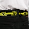 thumbnail image 4 of Buckle-Down Belt, Seatbelt Buckle Belt, Caution Biohazard Black Yellow, 30 to 44 Inches, 4 of 9