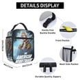 thumbnail image 2 of Cody Rhodes Lunch Bags, Reusable Lunch Tote Bags For Office Work Picnic Camping, Portable Lunch Box, Thermal Insulation And Cold Preservation, 10x8x4 Inch, 2 of 9