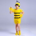 thumbnail image 5 of Tisuna Child Toddler Festival Playwear Outfits Set For Girls Boys Striped Print Short Sleeve Crew Neck Romper Set Comforable Soft Little Kids Party Performance Wear Yellow Size 9-10 Years, 5 of 9