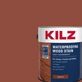 thumbnail image 2 of KILZ Waterproofing Wood Stain, Exterior, Semi-Transparent, Redwood, 1 Gallon, 2 of 5