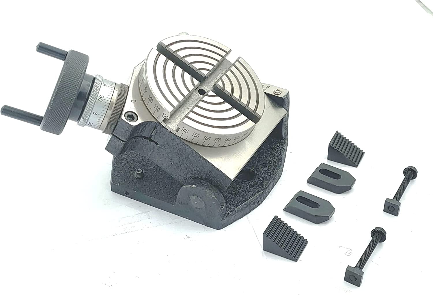 4 Inch Rotary Table For Milling Machines - 100mm With ER-16 Collet Adapter, Horizontal & Vertical Mount - View #11