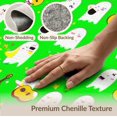 thumbnail image 6 of ODIKA 3'x5' Washable Accent Rug Ghost Guitar Cartoon Halloween Motif Starry Border Kawaii Faces for Bedside, Nursery Room, Pet Friendly & Non-Shedding, 6 of 7