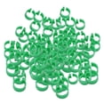 thumbnail image 4 of 100 Uds anillo de pie de aves de corral anillos de pierna de pollo paloma avicultura anillo de presión abierto Verde jinwen Anillo de pierna de paloma de carreras, 4 of 6