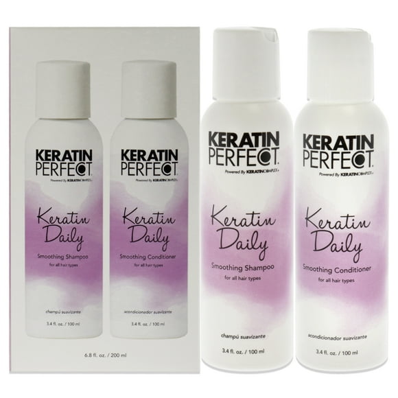 Keratin Daily Duo - 2 x 100 ml Keratin Perfect Keratin Perfect Keratin Daily Duo Shampoo, Conditioner Unisex 3.4oz