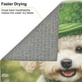 thumbnail image 6 of Dish Drying Mat St.Patricks Day Dog Green for Kitchen Counter Absorbent 16x18 Inch Microfiber Dishes Plate Glass Dry Draining Pad Reversible Washable Home Decor, 6 of 7