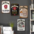 thumbnail image 4 of (9) (Juego 4 Uds) Pintura Hojalata Rectangular 30*40cm Jimbeam Plano Whisky Póster Caligrafía Y Serie Pintura, 4 of 9