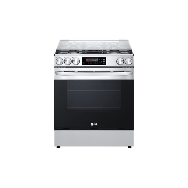 Estufa a Gas LG 30" Horno 5.8 Pies Air Fryer Integrado 5 Quemadores Triple Flama UltraHeat™ ThinQ™ Wi-Fi