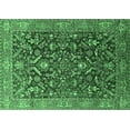 thumbnail image 1 of Ahgly Company Indoor Rectangle Oriental Emerald Green Industrial Area Rugs, 7' x 9', 1 of 4