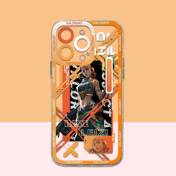 Funda de teléfono con diseño de personajes del juego Valorants para Samsung S24 S23 S22 S21 S20 S10 FE Note20 10 Plus Ultra Lite 5G, funda de TPU suave transparente